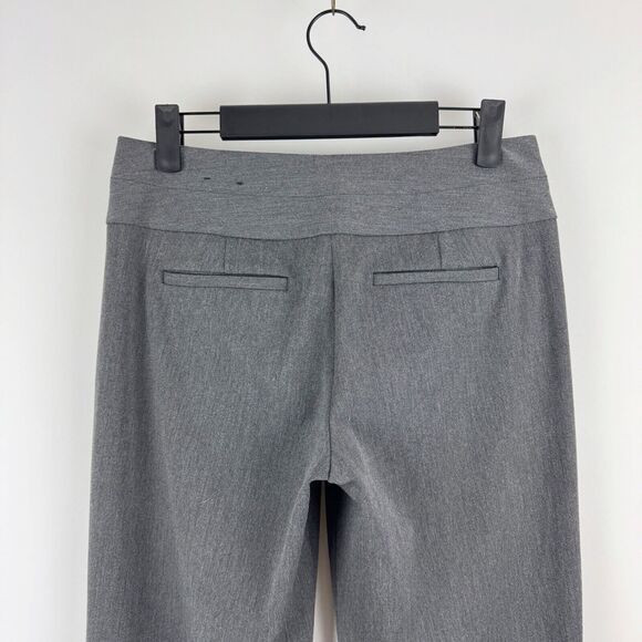 Express Editor Women's Gray Low Rise Flare Leg Dress Pants Size 2R - Picture 6 of 16